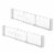 iDesign Linus Adjustable Clear Drawer Dividers Perspective: right