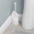 iDesign Corner Toilet Bowl Brush - White Perspective: right