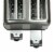 HomeCraft Stainless Steel 4-Slice Toaster - Silver Perspective: right