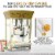 Nostalgia Candy & Snack Dispensing Popcorn Cart - Ivory Perspective: right
