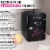 Nostalgia Six Can Single Door Retro Round Refrigerator - Black Perspective: right