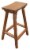Leigh Country Amber-Log Saddle Stool - Honey Brown Perspective: right