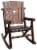 Leigh Country Char-Log Single Rocker with Star Cutout Perspective: right