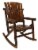 Leigh Country Char-log Single Rocker - Brown Perspective: right