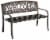 Leigh Country Metal Welcome Bench - Bronze Perspective: right