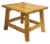 Leigh Country Natural Finish Aspen End Table Perspective: right