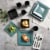 Gibson Elite Kiesling Dinnerware Set - Turquoise Perspective: right