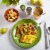 Gibson Home 95631.12RM Color Vibes 12 Piece Dinnerware Set, Assorted Colors Perspective: right