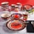 Gibson Casa Stella 16 Piece Dinnerware Plates, Bowls, & Mugs Set, Multicolor Perspective: right