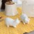 Martha Stewart White Ceramic Pig Figurine Salt and Pepper Shaker Set Perspective: right