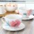 Martha Stewart Peony Tea Cup and Saucer Perspective: right