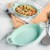 Martha Stewart Mint Oval Stoneware Baker Set with Handles Perspective: right