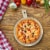 Martha Stewart Mango Wood Round Charcuterie Serving Board Perspective: right