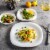 Gibson Home Break and Chip Resistant Square Dinnerware Set, Service for 6, Opal Perspective: right