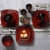 Gibson Soho Lounge 16 Piece Reactive Glaze Dinnerware Plates, Bowls, & Mugs, Red Perspective: right