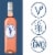 French Blue Bordeaux Merlot France Rose Wine Perspective: right