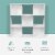ClosetMaid® Stackable Cubeicals 9-Cube Storage Organizer, White Perspective: right