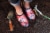 Sloggers Waterproof Comfort Coral Floral Fun Print Gardening Shoes Perspective: right