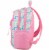 Fuel Deluxe Lunch Bag & Backpack Combo - Cotton Candy Chevron Perspective: right