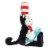 Aurora Large Black Dr. Seuss 17 inch Storytime Cat In The Hat Whimsical ...