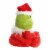 Aurora Mini Red Dr. Seuss Palm Pals 5 inch Santa Grinch Whimsical Stuffed Animal Perspective: right