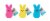 Peeps Marshmallow Scented Bubble Bunny - Blue Perspective: right