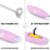 Zulay Kitchen Milk Frother with Batteries Included - Rose Pink Perspective: right
