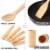 Bamboo Cooking Utensils With Holder (6 Piece) Perspective: right
