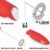 Zulay Kitchen Milk Boss Milk Frother With Holster Stand - Red Perspective: right