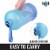Zulay Kitchen Hydration Nation Water Bottle With Motivational Time Reminder - Ombre Blue Perspective: right