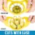 Zulay Kitchen Apple Corer and Slicer With 8 Sharp Blades - Yellow Perspective: right