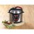 IMUSA Bilingual Digital Pressure Cooker - Red Perspective: right