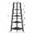Newport 5 Tier Wide Corner Bookcase Espresso Perspective: right
