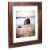 Malden Walnut Floating Glass Picture Frame Perspective: right