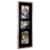Malden Three Opening Rustic Woods Wall Picture Frame - Black/Rustic Brown Perspective: right