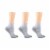 Dr. Motion® Everyday Women's Compression Quarter Socks - White Perspective: right