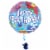 HAPPY BIRTHDAY Helium Filled Balloon Perspective: right