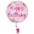 HAPPY BIRTHDAY Helium Filled Balloon Perspective: right