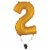 GOLD NUMBER 2 Helium Filled Balloon - 34 inches BIG Perspective: right
