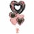 Happy Valentine's Day Helium Filled Balloon Bouquet - Pink Multi Perspective: right
