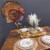 Thanksgiving Turkey Oversized Shape Helium Filled Balloon Perspective: right