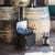 Cellar 6-Bottle Wine Carrier & Cooler Tote, Black with Gray Accents Perspective: right