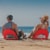 Oniva Portable Reclining Seat, Red Perspective: right