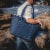 Tahoe XL Cooler Tote Bag, Navy Blue Perspective: right
