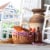 Country Picnic Basket, Red & White Gingham Pattern Perspective: right