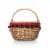 Country Picnic Basket, Red & Black Buffalo Plaid Pattern Perspective: right