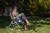 Outdoor Rocking Camp Chair, Black Perspective: right