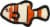 Tuffy Orange Junior Fish Dog Toy Perspective: right