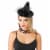 Seasons Adult Deluxe Black Mini Witch Hat Perspective: right