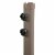 Northlight 10ft Offset Outdoor Patio Umbrella with Hand Crank, Navy Blue Perspective: right